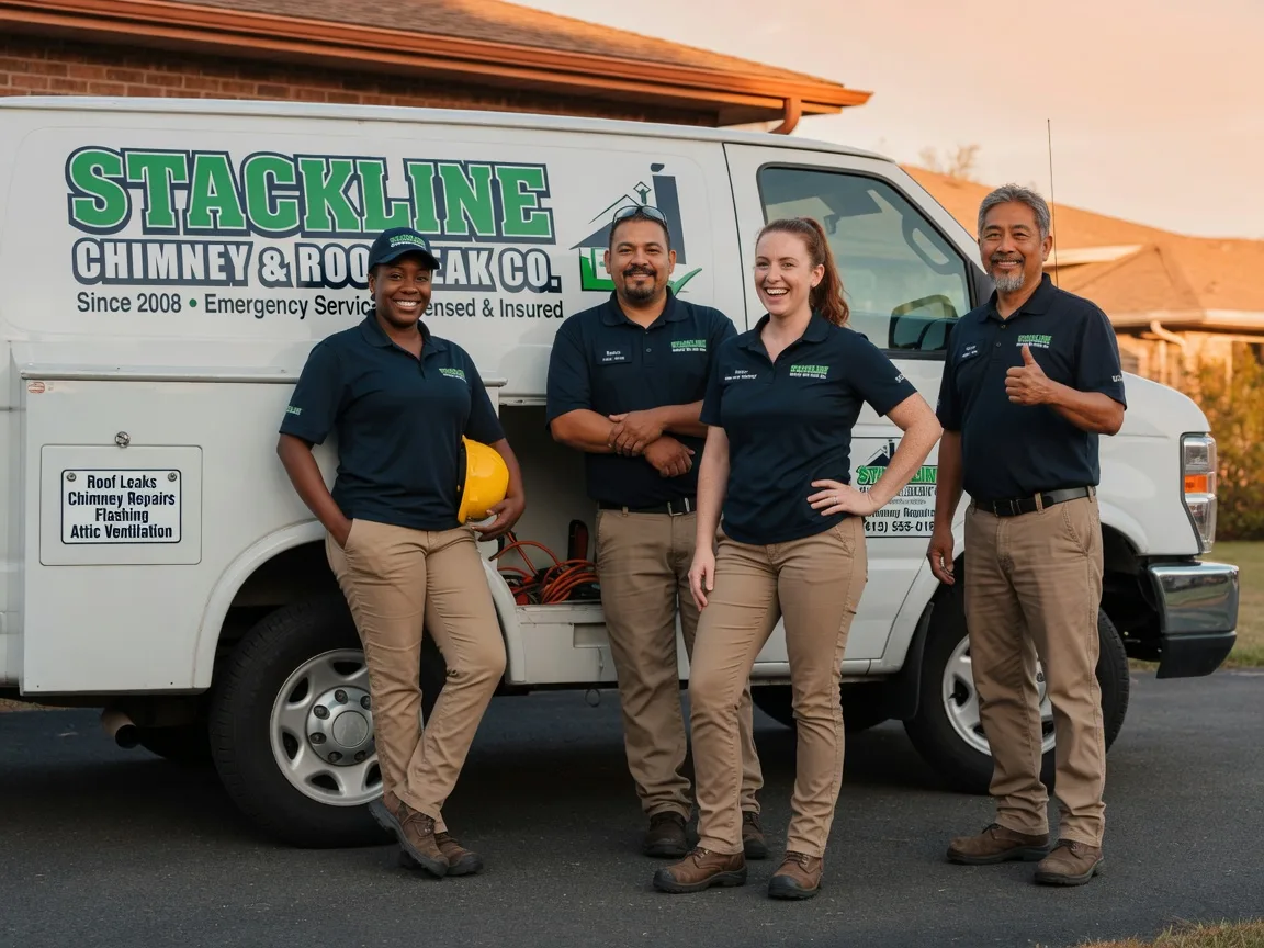 Chimney flashing repair company in Jenks, OK